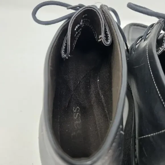 Vintage Bass Womens Toren / Wallabee / Chukka Boot Black Leather Size 8 M - Picture 12 of 12
